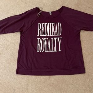 Redhead royalty sweatshirt